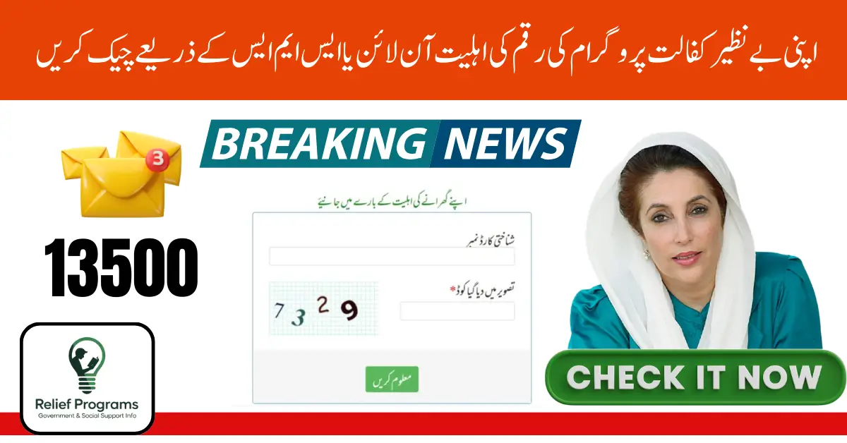 How to Check Your Benazir Kafaalat Stipend Status Online or via SMS